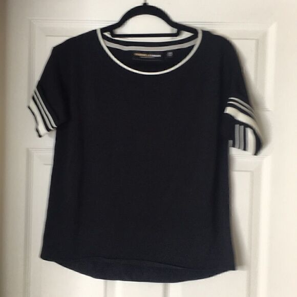 NWT NY&C Black / White s/s sweater - Picture 1 of 2